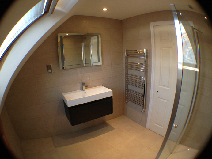 Complete Bathroom Renovation in Kew Under Roof Eaves
